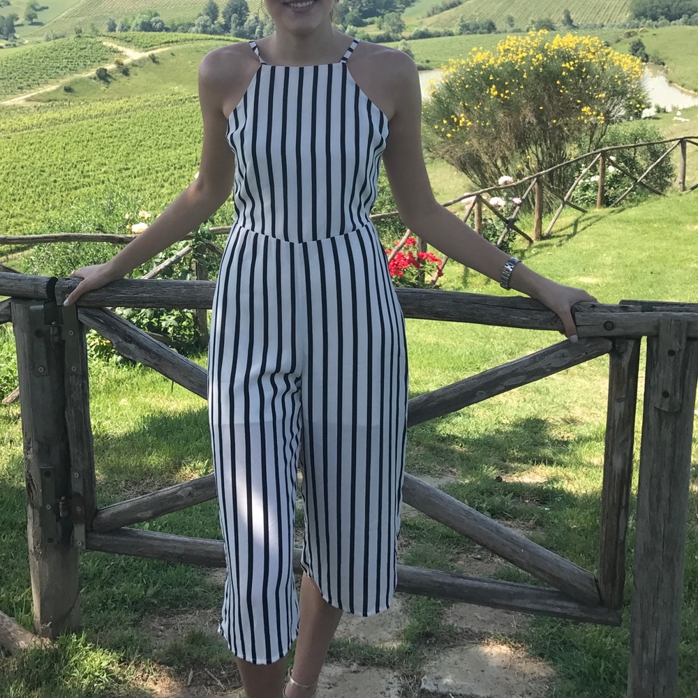 Striped romper
